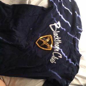 Blackthorn Club long sleeve navy tee